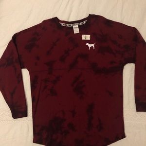 Pink Tie Dye Crewneck Sweater